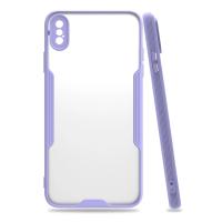 Newface iPhone XS Max Kılıf Platin Silikon - Lila