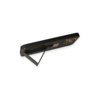 Newface iPhone 13 Pro Kılıf Coco Deri Standlı Kapak - Siyah