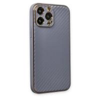 Newface iPhone 13 Pro Kılıf Coco Karbon Silikon - Gri