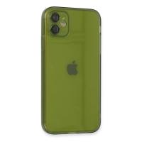 Newface iPhone 12 Kılıf Fly Lens Silikon - Yeşil