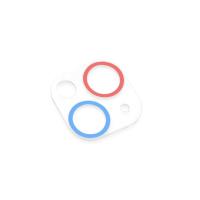 Newface iPhone 13 Mini Renkli Kamera Lens Koruma Cam - Pembe-Mavi