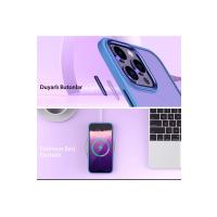 Newface iPhone 13 Pro Max Kılıf Power Silikon - Sierra Blue