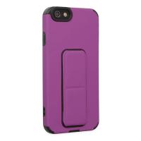 Newface iPhone 6 Kılıf Mega Standlı Silikon - Mor