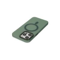 Newface iPhone 13 Pro Kılıf Lodos Magneticsafe Mat Kapak - Köknar Yeşili