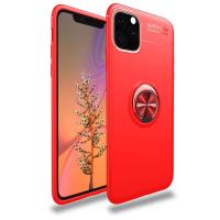 Newface iPhone 11 Pro Max Kılıf Range Yüzüklü Silikon - Kırmızı