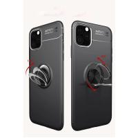 Newface iPhone 11 Pro Kılıf Range Yüzüklü Silikon - Siyah-Kırmızı