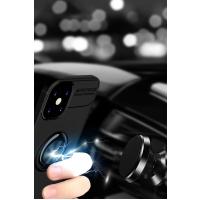 Newface iPhone 12 Mini Kılıf Range Yüzüklü Silikon - Siyah-Kırmızı