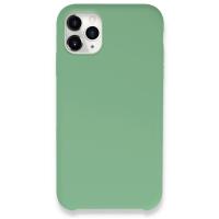 Newface iPhone 11 Pro Max Kılıf Lansman Legant Silikon - Yeşil