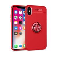 Newface iPhone XS Kılıf Range Yüzüklü Silikon - Kırmızı