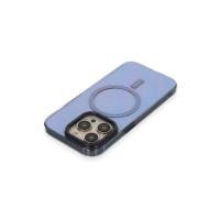 Newface iPhone 14 Pro Max Kılıf Anka PC Magneticsafe Sert Metal Kapak - Sierra Blue