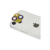 Newface iPhone 13 Pers Alüminyum Kamera Lens - Rainbow