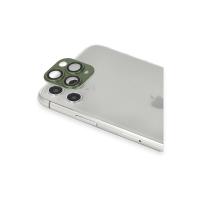 Newface iPhone 11 Pro Max Pers Alüminyum Kamera Lens - Yeşil