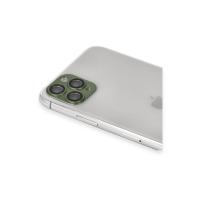 Newface iPhone 11 Pro Max Pers Alüminyum Kamera Lens - Yeşil