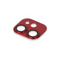 Newface iPhone 11 Pers Alüminyum Kamera Lens - Kırmızı