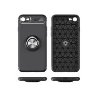 Newface iPhone 7 Kılıf Range Yüzüklü Silikon - Kırmızı