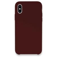 Newface iPhone XS Max Kılıf Lansman Legant Silikon - Bordo