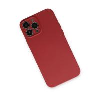 Newface iPhone 13 Pro Kılıf Nano içi Kadife Silikon - Kiremit