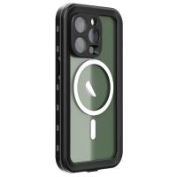 Newface iPhone 14 Pro Kılıf Red Pepper Magneticsafe Su Geçirmez Kılıf - Siyah-Gri