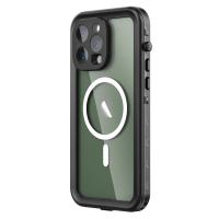 Newface iPhone 14 Pro Max Kılıf Red Pepper Magneticsafe Su Geçirmez Kılıf - Siyah-Gri