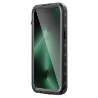 Newface iPhone 14 Pro Max Kılıf Red Pepper Magneticsafe Su Geçirmez Kılıf - Siyah-Gri