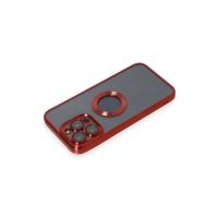 Newface iPhone 14 Pro Max Kılıf Slot Silikon - Kırmızı