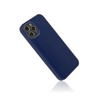 Newface iPhone 12 Pro Kılıf Glass Kapak - Lacivert