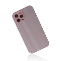 Newface iPhone 12 Pro Kılıf Glass Kapak - Mor