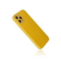 Newface iPhone 12 Pro Kılıf Glass Kapak - Sarı