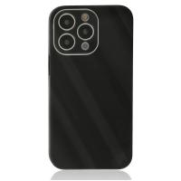 Newface iPhone 13 Pro Kılıf Glass Kapak - Siyah