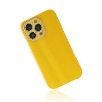Newface iPhone 13 Pro Kılıf Glass Kapak - Sarı