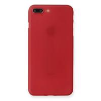 Newface iPhone 7 Plus Kılıf PP Ultra İnce Kapak - Kırmızı