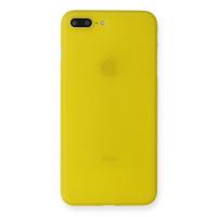 Newface iPhone 7 Plus Kılıf PP Ultra İnce Kapak - Sarı