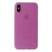 Newface iPhone XS Max Kılıf PP Ultra İnce Kapak - Pembe