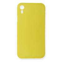 Newface iPhone XR Kılıf PP Ultra İnce Kapak - Sarı