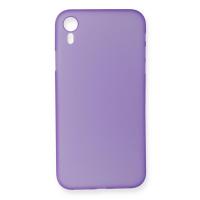 Newface iPhone XR Kılıf PP Ultra İnce Kapak - Mor