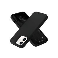 Newface iPhone 12 Kılıf Nano içi Kadife Silikon- Siyah