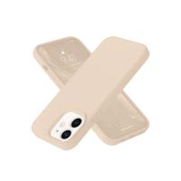 Newface iPhone 12 Kılıf Nano içi Kadife Silikon - Pudra