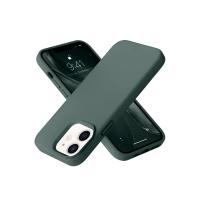 Newface iPhone 12 Kılıf Nano içi Kadife Silikon - Koyu Yeşil