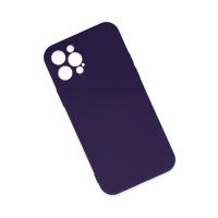 Newface iPhone 12 Pro Max Kılıf Nano içi Kadife Silikon - Mor