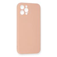 Newface iPhone 12 Pro Max Kılıf Nano içi Kadife Silikon - Pudra