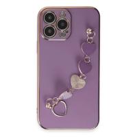 Newface iPhone 13 Pro Kılıf Esila Silikon - Mor