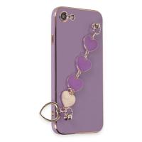 Newface iPhone 7 Kılıf Esila Silikon - Mor