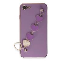 Newface iPhone 7 Kılıf Esila Silikon - Mor