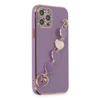 Newface iPhone 12 Pro Kılıf Esila Silikon - Mor