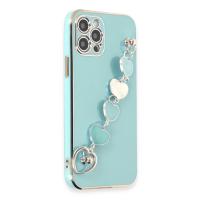 Newface iPhone 12 Pro Max Kılıf Esila Silikon - Su Yeşili