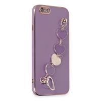 Newface iPhone 6 Kılıf Esila Silikon - Mor