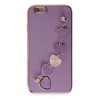 Newface iPhone 6 Kılıf Esila Silikon - Mor