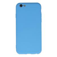 Newface iPhone 6 Plus Kılıf Nano içi Kadife Silikon - Mavi