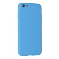 Newface iPhone 6 Plus Kılıf Nano içi Kadife Silikon - Mavi