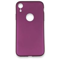 Newface iPhone XR Kılıf First Silikon - Mürdüm